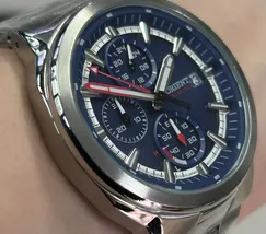 Relógio Orient Solartech Cronógrafo MBSSC282 D1SX Azul 42mm | Taniguchi Relógios - imagem 3