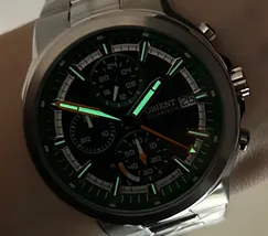 Relógio Orient Solartech Cronógrafo MBSSC282 E1SX Verde 42mm | Taniguchi Relógios - imagem 6