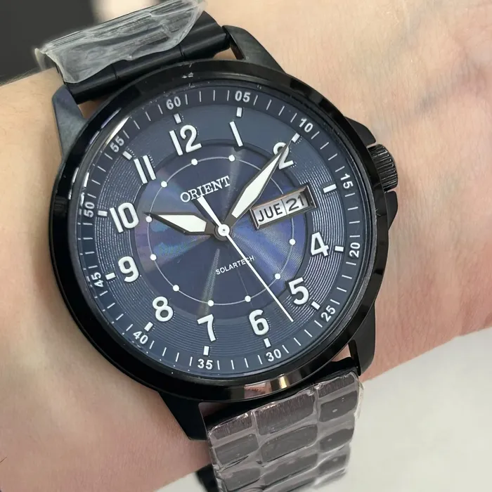 Relógio Orient Solartech MPSS1057 D1SX Azul 41mm | Taniguchi Relógios