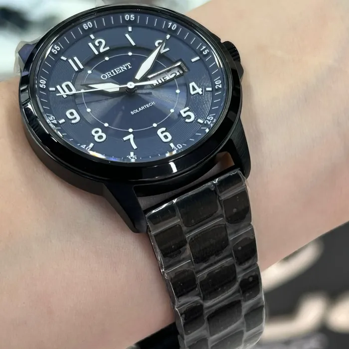 Relógio Orient Solartech MPSS1057 D1SX Azul 41mm | Taniguchi Relógios