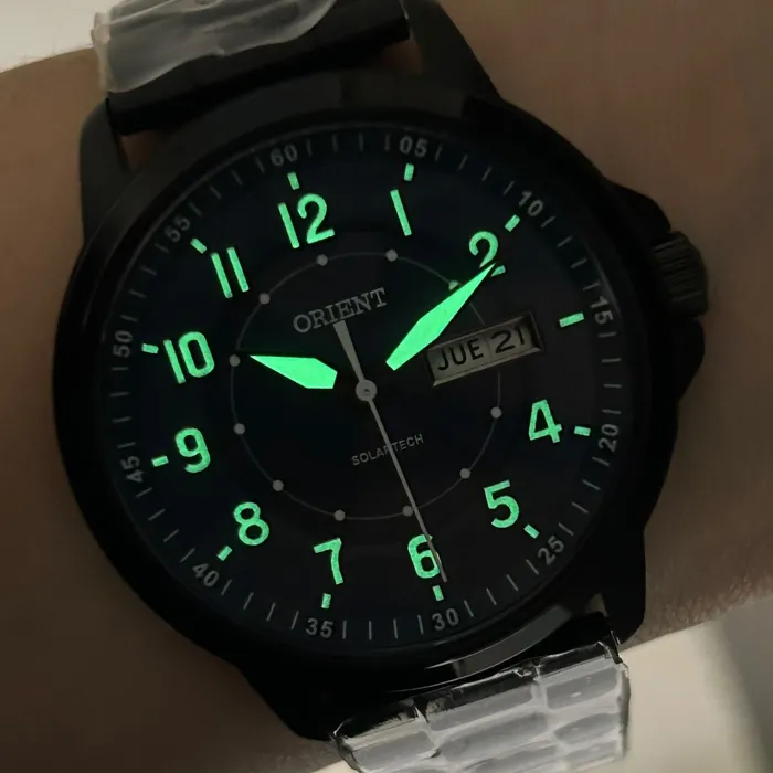 Relógio Orient Solartech MPSS1057 D1SX Azul 41mm | Taniguchi Relógios