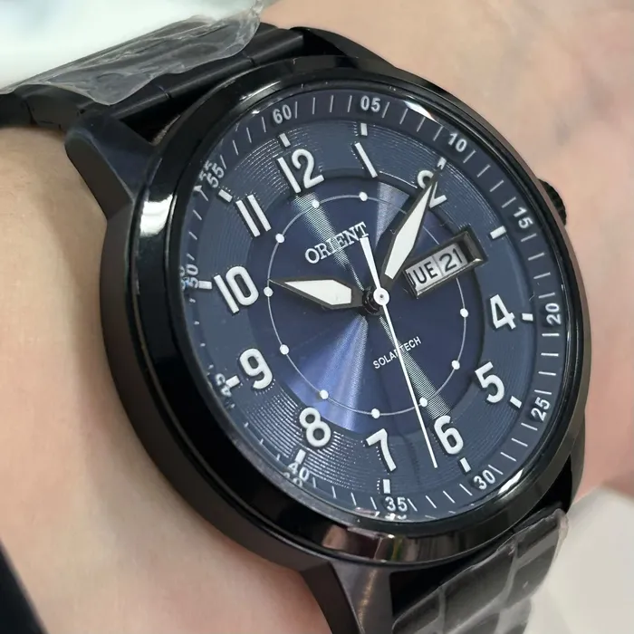 Relógio Orient Solartech MPSS1057 D1SX Azul 41mm | Taniguchi Relógios