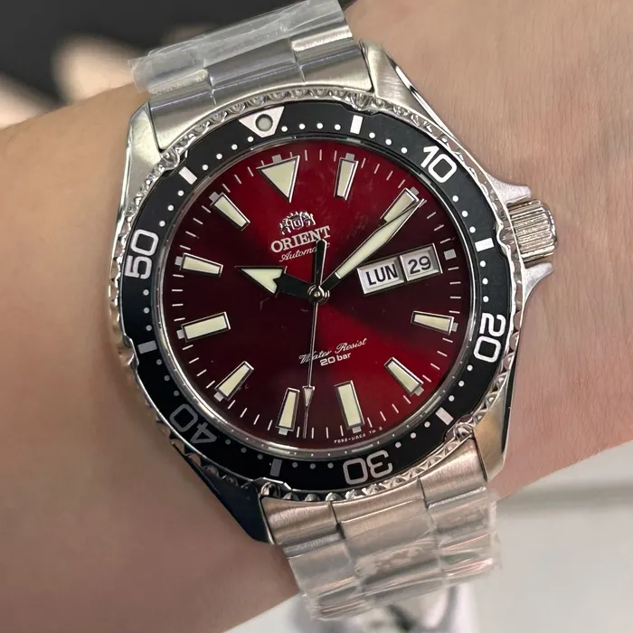 Relógio Orient Kamasu Automático RA-AA0003R39B Vermelho 41mm | Taniguchi Relógios