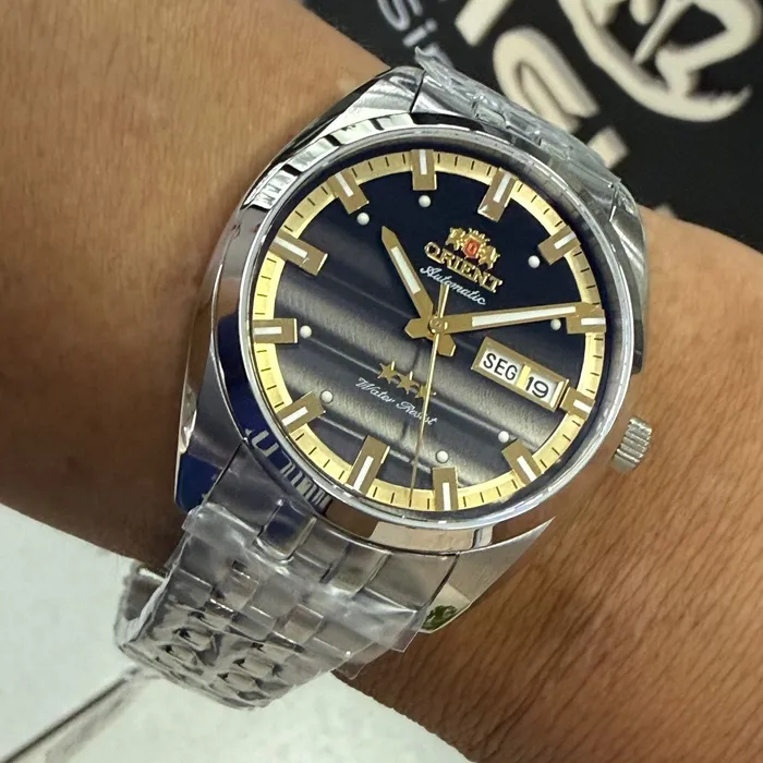 Relógio Orient 3 Estrelas Heritage YN6SS019-G1SX Preto | Taniguchi Relógios