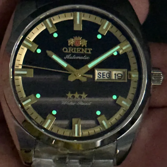 Relógio Orient 3 Estrelas Heritage YN6SS019-G1SX Preto | Taniguchi Relógios