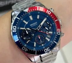 Relógio Orient Solartech Elite Sea MBSSC288 DVSX Pepsi 43mm | Taniguchi Relógios - imagem 1