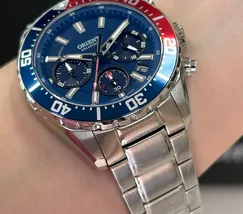 Relógio Orient Solartech Elite Sea MBSSC288 DVSX Pepsi 43mm | Taniguchi Relógios - imagem 3