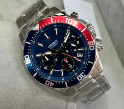 Relógio Orient Solartech Elite Sea MBSSC288 DVSX Pepsi 43mm | Taniguchi Relógios - imagem 5