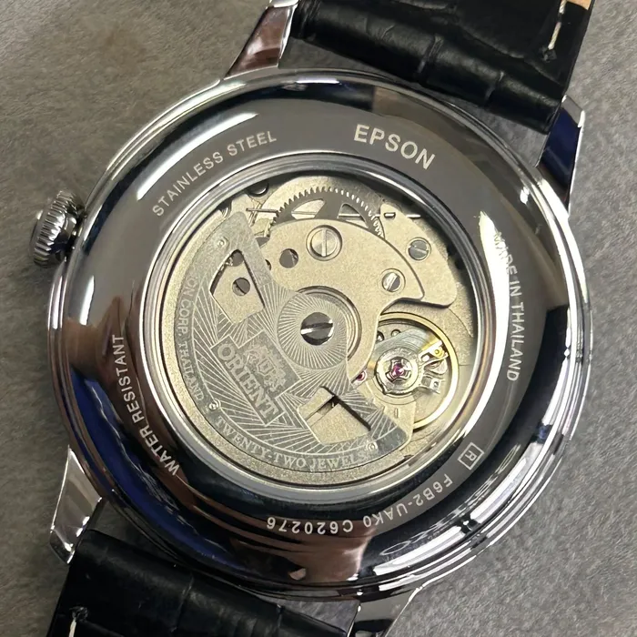 Relógio Orient Bambino Sun & Moon RA-AK0802S30B Branco | Taniguchi Relógios