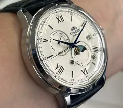 Relógio Orient Bambino Sun & Moon RA-AK0802S30B Branco | Taniguchi Relógios - imagem 2