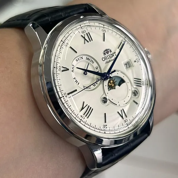 Orient Automático Bambino Sun & Moon RA-AK0802S30B