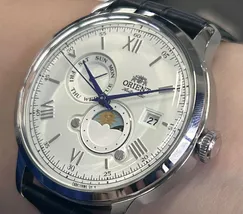 Relógio Orient Bambino Sun & Moon RA-AK0802S30B Branco | Taniguchi Relógios - imagem 3
