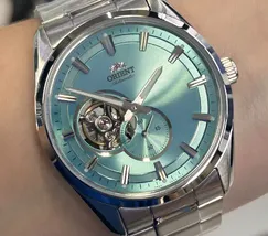 Relógio Orient Contemporary Open Heart RA-AR0009L30B Azul | Taniguchi Relógios - imagem 1
