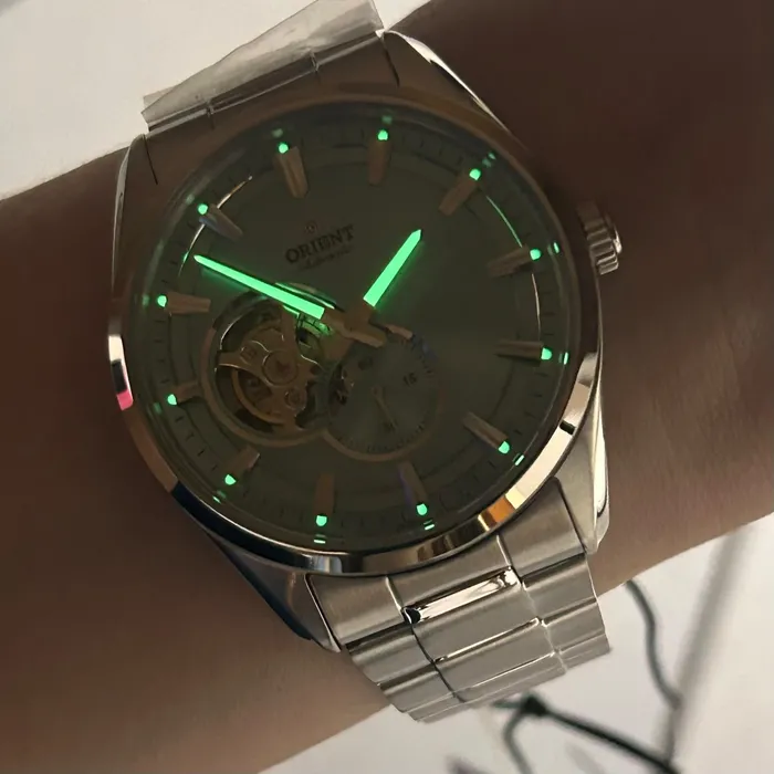 Relógio Orient Contemporary Open Heart RA-AR0009L30B Azul | Taniguchi Relógios