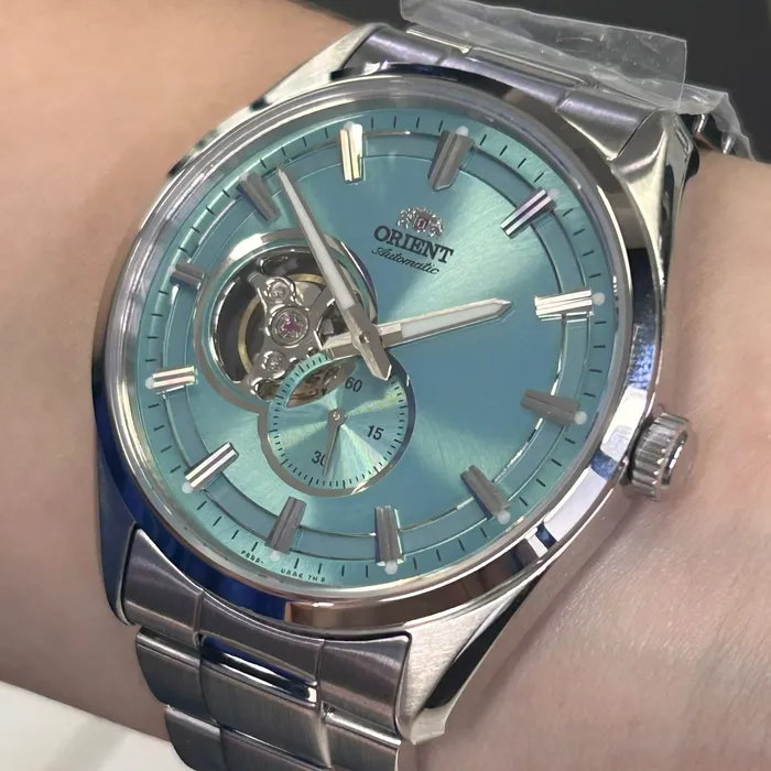 Relógio Orient Contemporary Open Heart RA-AR0009L30B Azul | Taniguchi Relógios