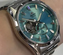 Relógio Orient Contemporary Open Heart RA-AR0009L30B Azul | Taniguchi Relógios - imagem 3