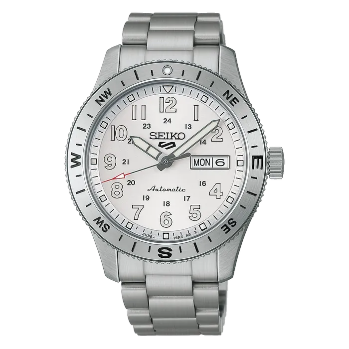 Relógio Seiko 5 Sports Field Series HDB007B1 Branco | Taniguchi Relógios