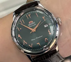 Relógio Orient Bambino Arabic Dial RA-AC0035E30B Verde | Taniguchi Relógios - imagem 1
