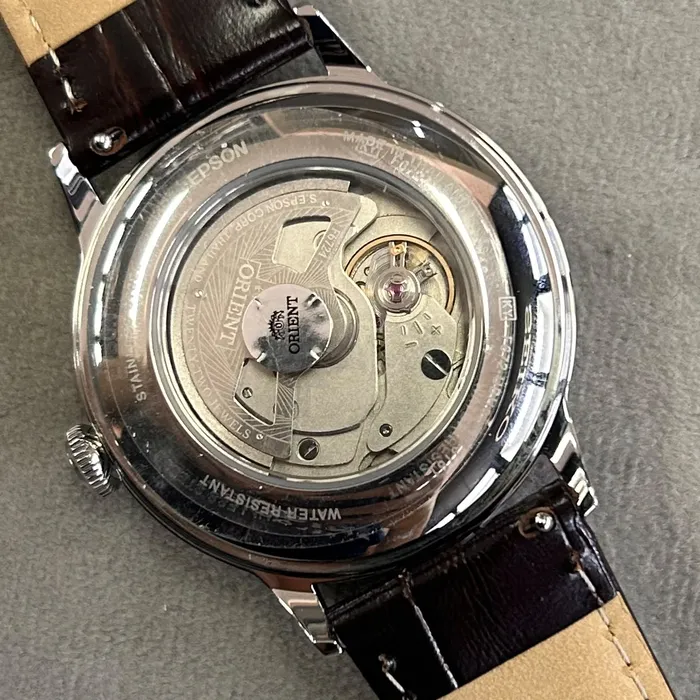 Relógio Orient Bambino Arabic Dial RA-AC0035E30B Verde | Taniguchi Relógios