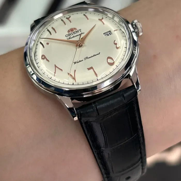 Relógio Orient Bambino Arabic Dial RA-AC0038S30B Branco | Taniguchi Relógios