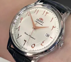 Relógio Orient Bambino Arabic Dial RA-AC0038S30B Branco | Taniguchi Relógios - imagem 3