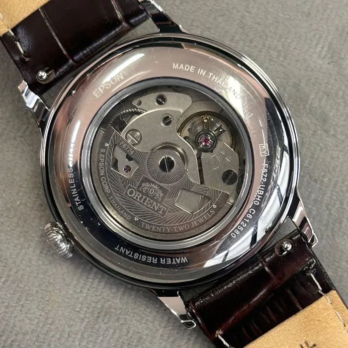 Relógio Orient Bambino Arabic Dial RA-AC0039Y30B Marfim | Taniguchi Relógios