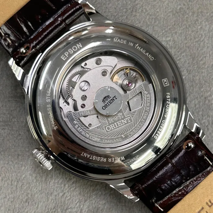 Relógio Orient Bambino Version 7 RA-AC0032V30B Roxo | Taniguchi Relógios