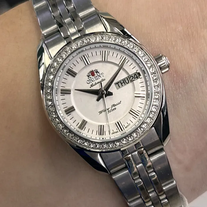 Relógio Orient Automático Feminino Prata NH6SS006 24mm | Taniguchi Relógios