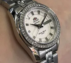 Relógio Orient Automático Feminino Prata NH6SS006 24mm | Taniguchi Relógios - imagem 3
