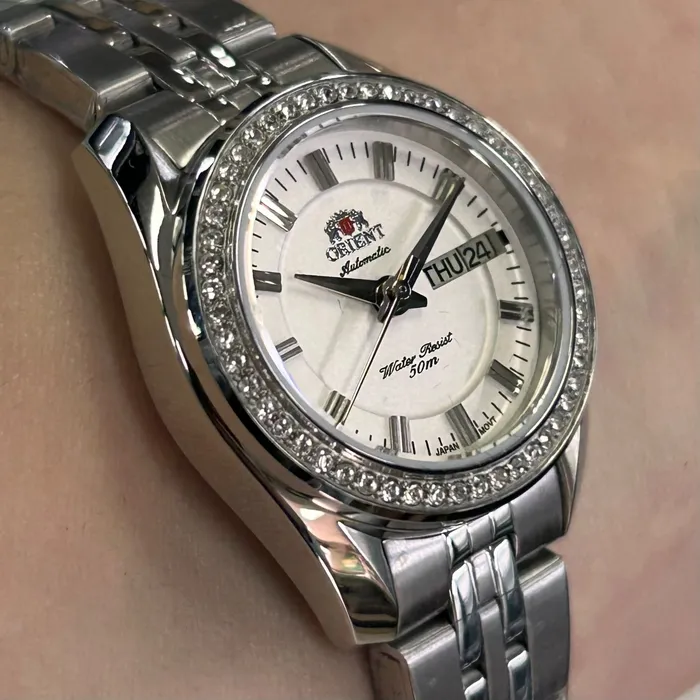 Relógio Orient Automático Feminino Prata NH6SS006 24mm | Taniguchi Relógios