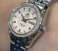 Relógio Orient Automático Feminino Prata NH6SS006 24mm | Taniguchi Relógios - imagem 4