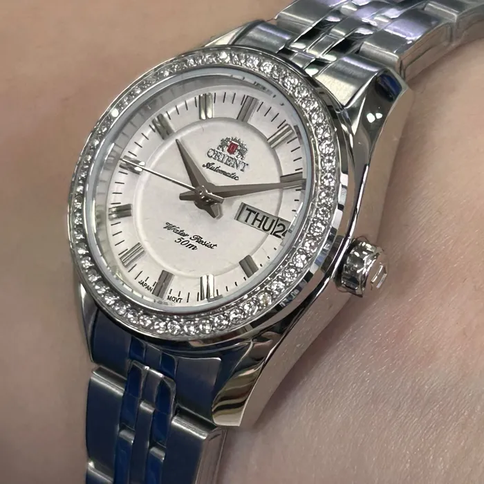 Relógio Orient Automático Feminino Prata NH6SS006 24mm | Taniguchi Relógios
