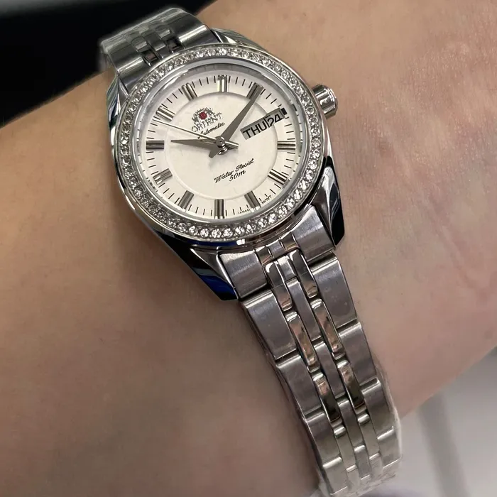 Relógio Orient Automático Feminino Prata NH6SS006 24mm | Taniguchi Relógios