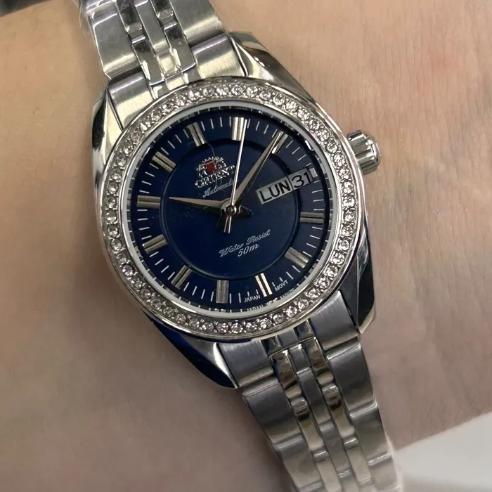 Relógio Orient Automático Feminino Prata NH6SS006 24mm | Taniguchi Relógios
