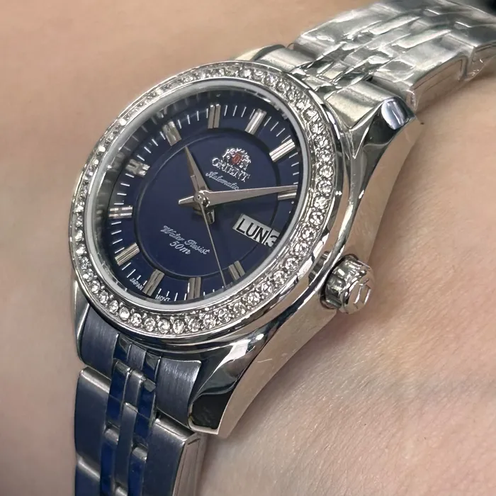 Relógio Orient Automático Feminino Prata NH6SS006 24mm | Taniguchi Relógios