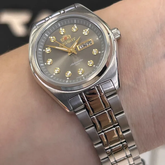Relógio Orient Automático Feminino Prata NH6SS001 32mm | Taniguchi Relógios