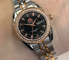 Relógio Orient 3 Estrelas Automático Feminino Azul NH6MM006 24mm | Taniguchi Relógios - imagem 1