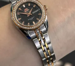 Relógio Orient 3 Estrelas Automático Feminino Azul NH6MM006 24mm | Taniguchi Relógios - imagem 5