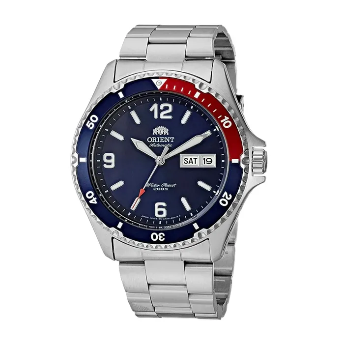 Relógio Orient Mako 3 Automático Azul FAA02009D9 41,5mm | Taniguchi Relógios