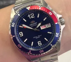 Relógio Orient Mako 3 Automático Azul FAA02009D9 41,5mm | Taniguchi Relógios - imagem 1
