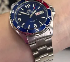 Relógio Orient Mako 3 Automático Azul FAA02009D9 41,5mm | Taniguchi Relógios - imagem 5