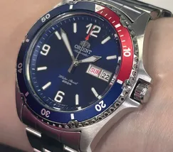 Relógio Orient Mako 3 Automático Azul FAA02009D9 41,5mm | Taniguchi Relógios - imagem 4