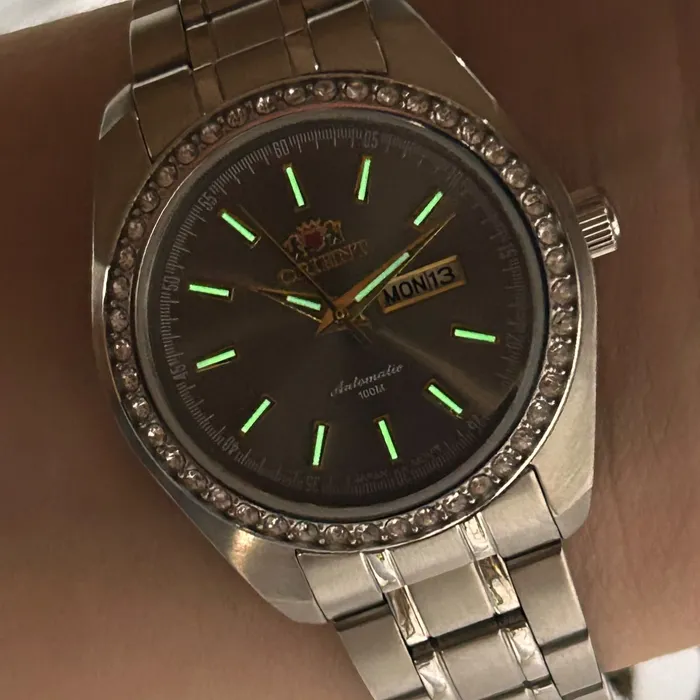 Relógio Orient 3 Estrelas Feminino Automático NH6SS003 G1SX | Taniguchi Relógios