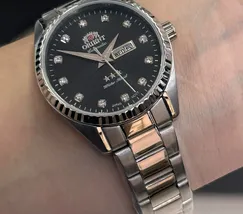 Relógio Orient 3 Estrelas Automático Feminino Prata NH6SS007 33mm | Taniguchi Relógios - imagem 5