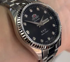 Relógio Orient 3 Estrelas Automático Feminino Prata NH6SS007 33mm | Taniguchi Relógios - imagem 3