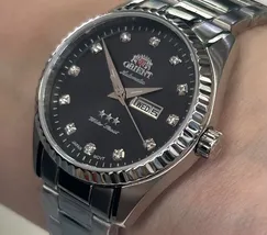 Relógio Orient 3 Estrelas Automático Feminino Prata NH6SS007 33mm | Taniguchi Relógios - imagem 4