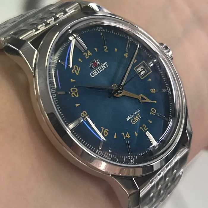 Relógio Orient Special Calibers GMT NH3SS019-A1SX Azul | Taniguchi Relógios