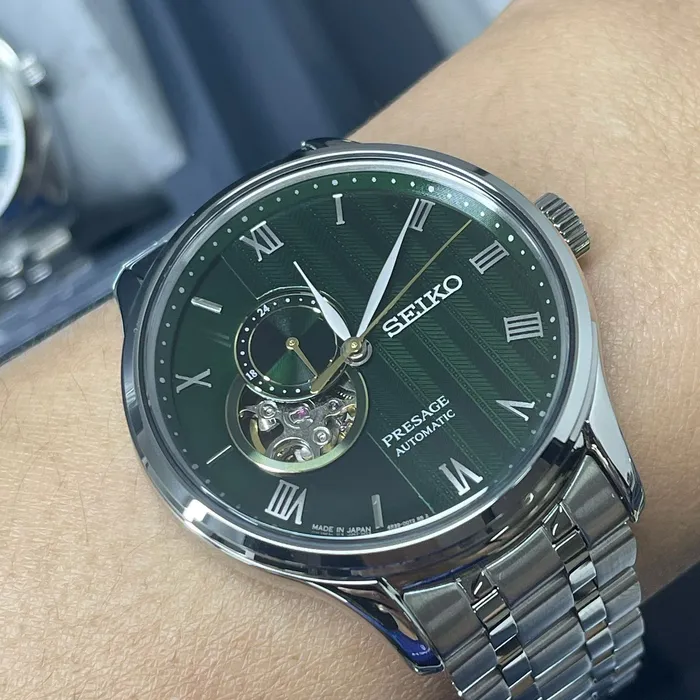 Seiko Presage Automático Zen Garden SSA463J1 Karensui Musgo