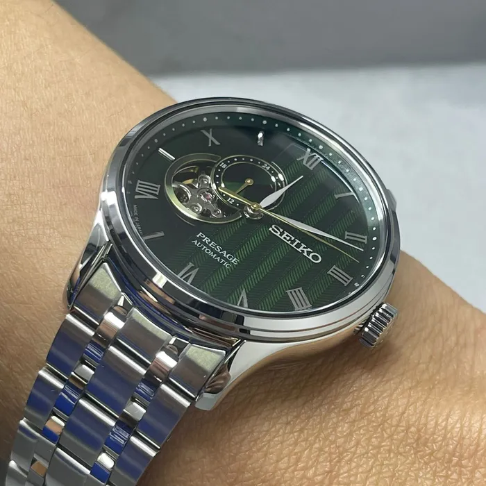 Seiko Presage Automático Zen Garden SSA463J1 Karensui Musgo