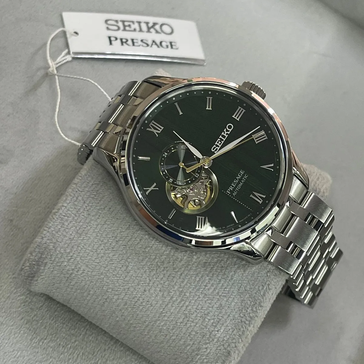Seiko Presage Automático Zen Garden SSA463J1 Karensui Musgo